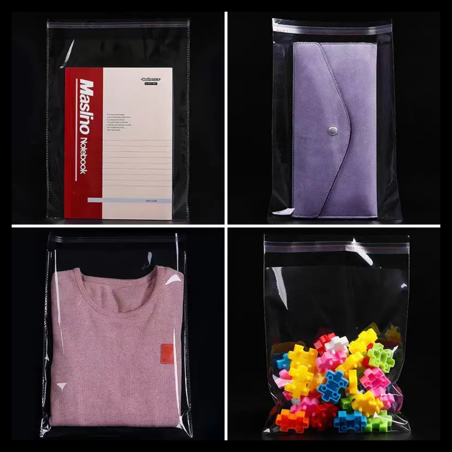 Yapışkan Bantlı Opp Bijuteri, Aksesuar Paketleme Poşeti 11x20 cm