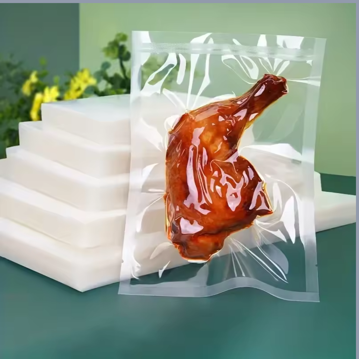 Vakum Poşet Düz 50x70 cm, Endüstriyel Vakum Makineleri Uyumlu Gıda Paketleme Poşeti