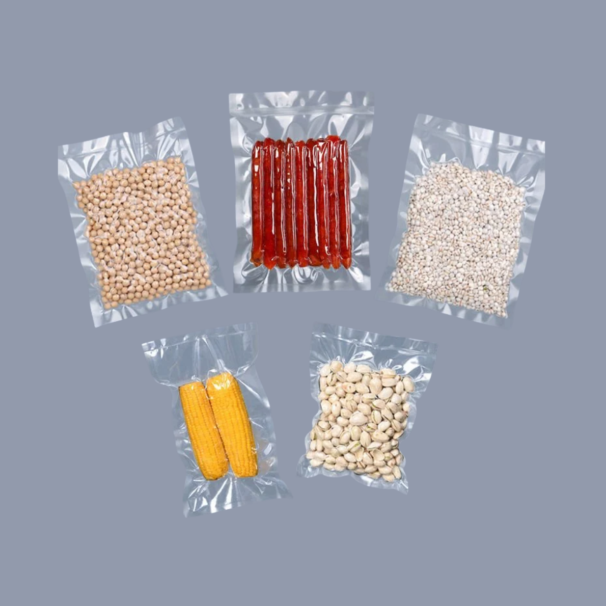 Vakum Poşet Düz 50x65 cm, Endüstriyel Vakum Makineleri Uyumlu Gıda Paketleme Poşeti