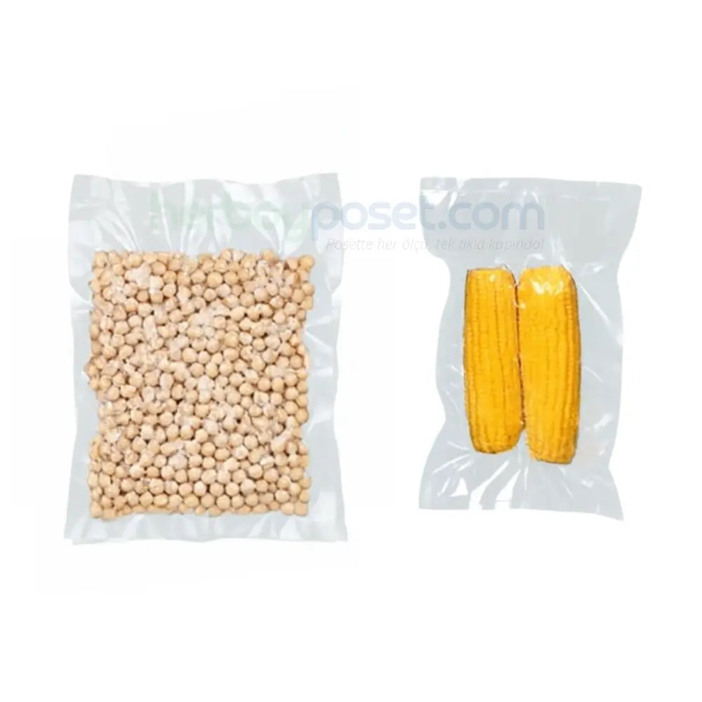Vakum Poşet Düz 45x70 cm, Endüstriyel Vakum Makineleri Uyumlu Gıda Paketleme Poşeti