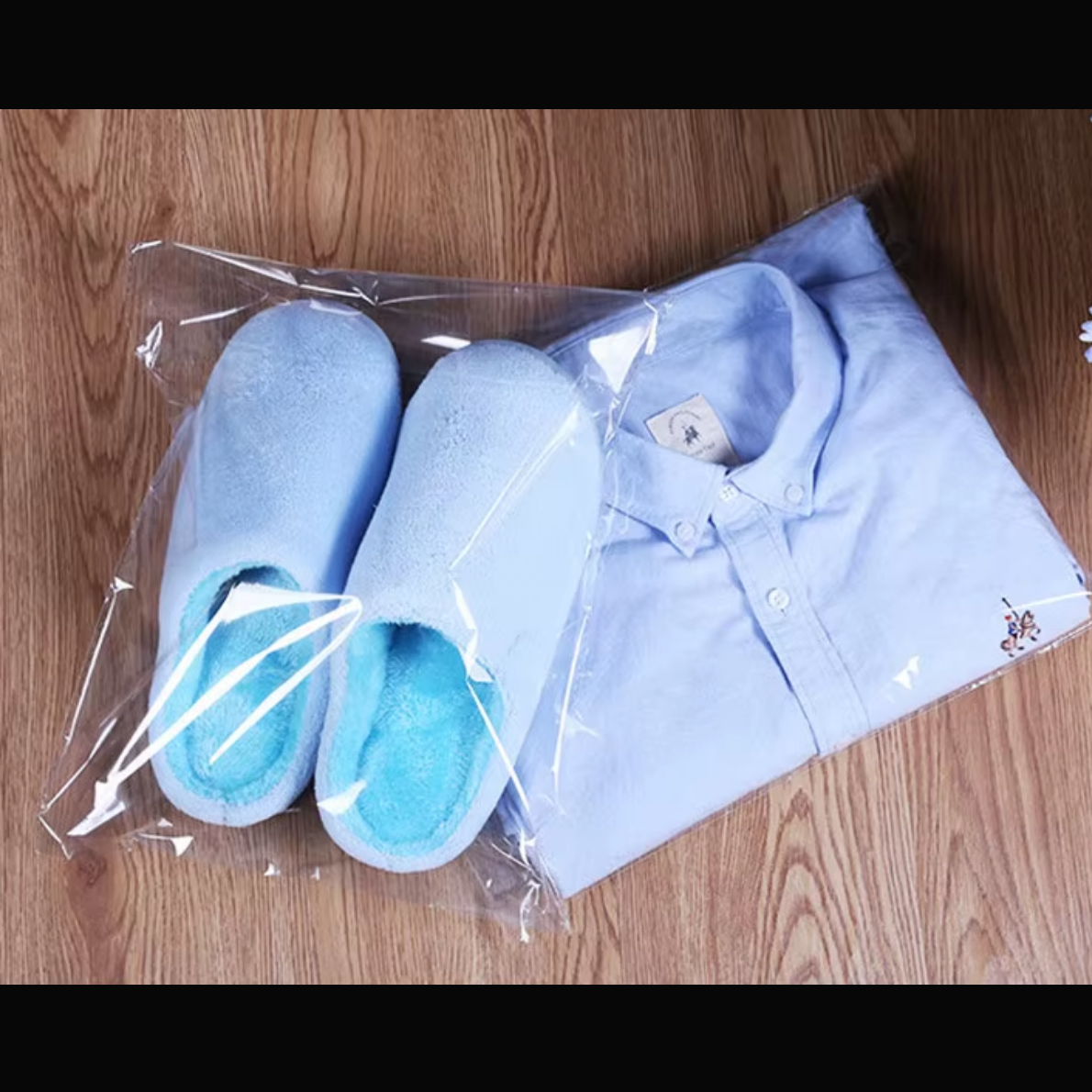 Şeffaf Bantlı Yapışkanlı Parlak Jelatin Poşet 28x35 cm, Hediye Çeyiz Aksesuar Paketleme Poşeti