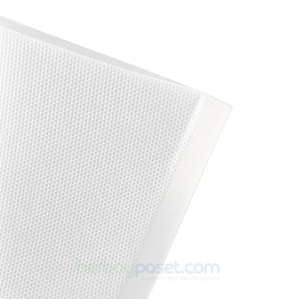Vakum Poşet 15x20 cm Ev Tipi Tırtıklı - Dondurucu ve Buzdolabı Uyumlu Saklama Poşeti